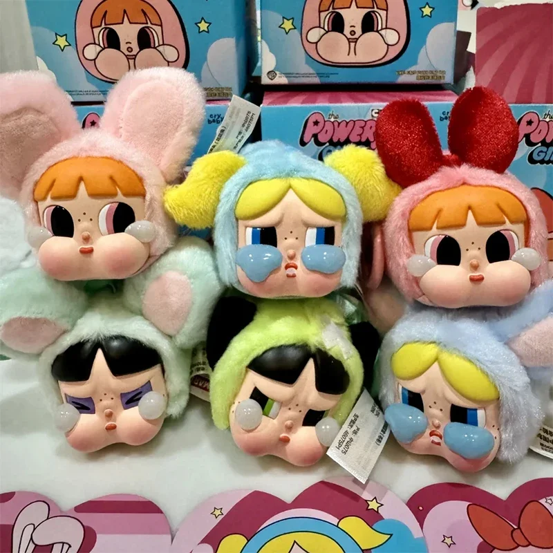 Crybaby Vinyl Face Series Blind Box Toys Plush Doll Model Huahua Maomao Bag Pendant Kawaii Face Action Figures Dolls Trendy Kids