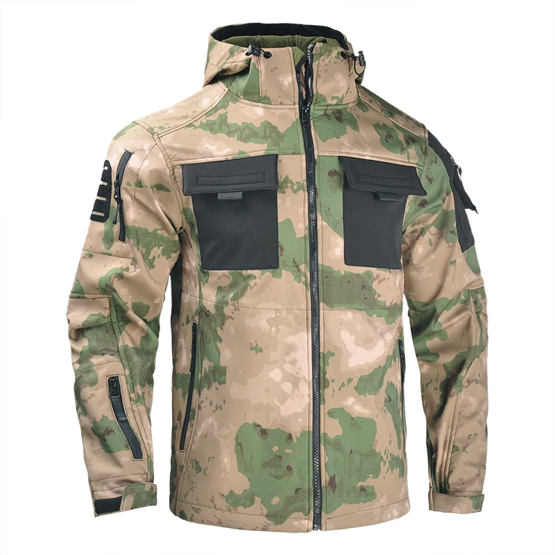 Tactische Jassen Jas Fleece Militaire Gevechtsjack Safari Leger Outdoor Outwear Airsoft Paintball Gear Camping Mannen Kleding Nieuw