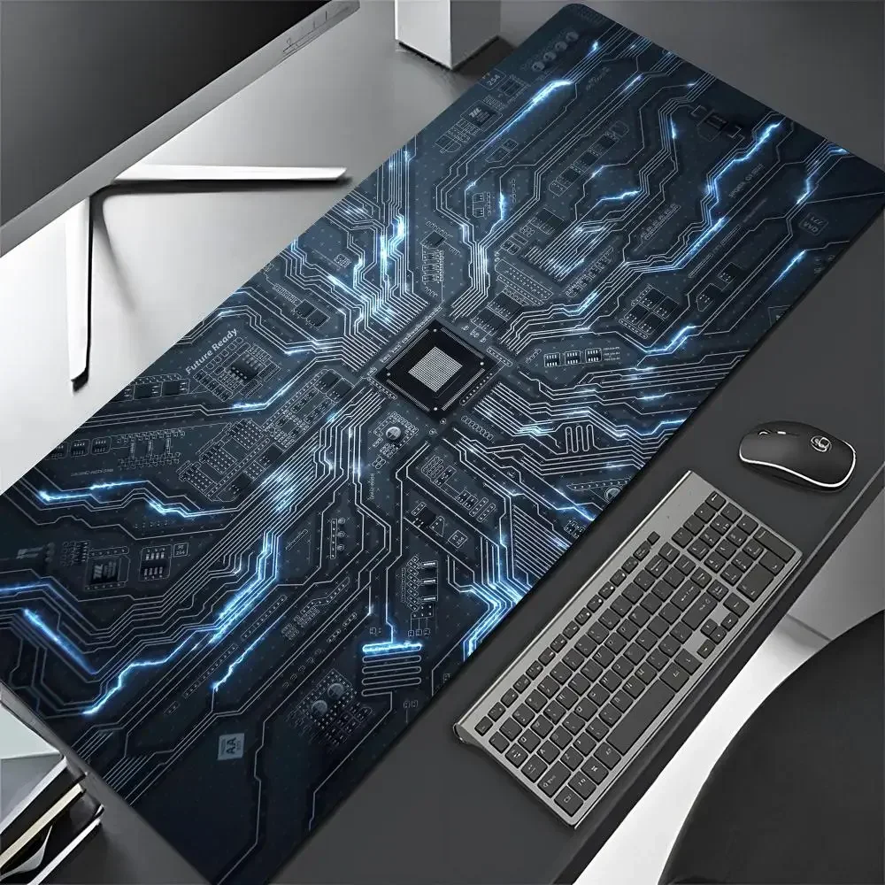 Inside Motherboard Circuit Board Mouse Pad Large Keyboard Anti-slip 900X400 Table Cushion Office Desk Mat Pc Gamer Accessories