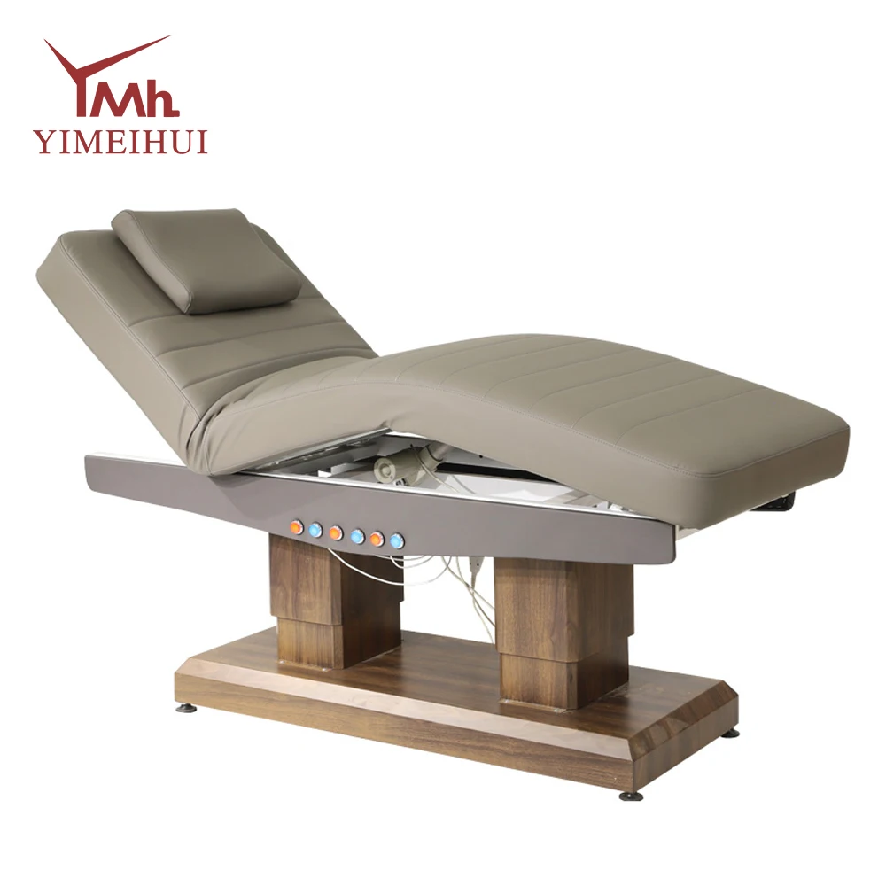 

Modern Design Electric Spa Treatment Equipment Beauty Bed with Adjustable Leg Backrest 4 Motor Facial Massage Table