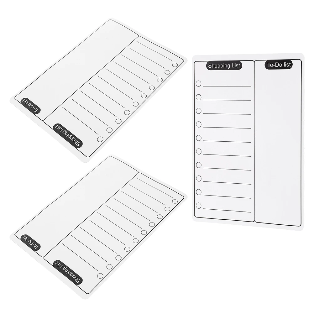 

3Pcs Magnetic Dry Erase Fridge Boards Refrigerator Writing Planner Message Reminder Organizer Dry Erase Board Kitchen Supplies