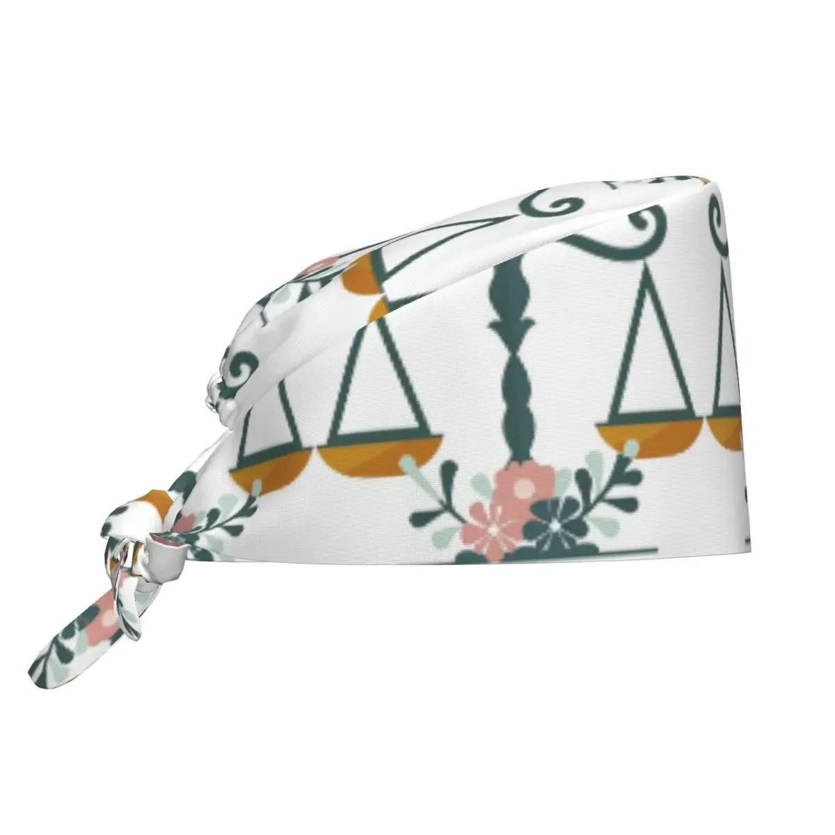 Casquette chirurgicale unisexe réglable avec logo de la balance de la justice dorée, pour avocat, avocature, fête, infirmier, dentiste
