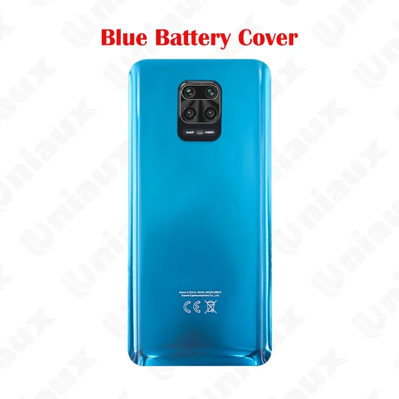 Glass For Xiaomi Redmi Note 9S / Note 9 Pro 64MP Battery Back Cover 3D Glass Panel Rear Door Housing Case Repair Parts+Adhesive