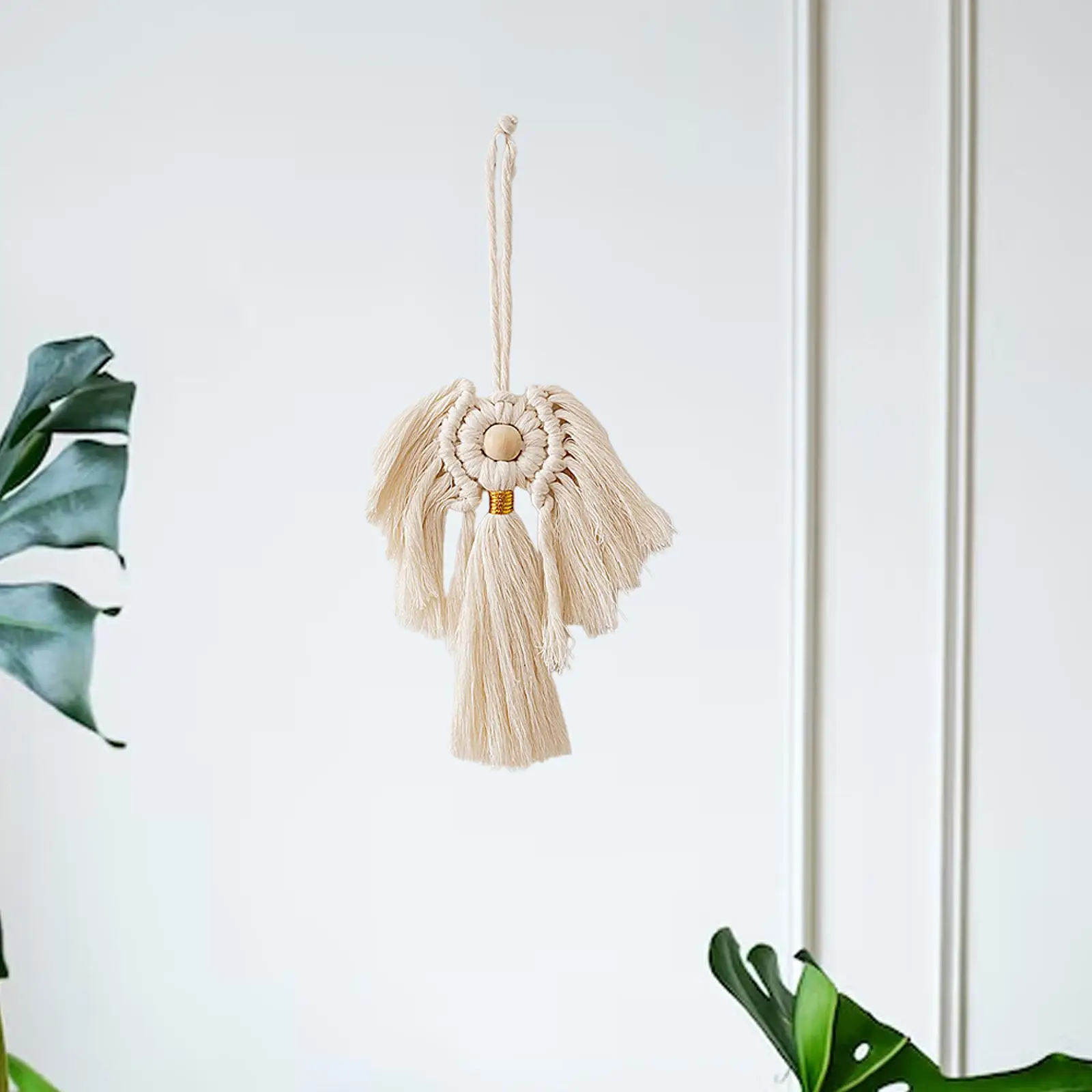 Macrame Wall Hanging Tapestry Decoration Compact Versatile Woven Tassel Tapestry Bohemian Pendant for New Year Wedding Party