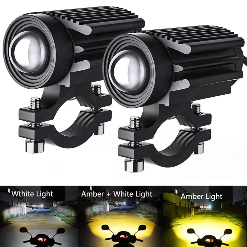 Motorcycle Light For Motorbike Off-road 4X4 Front Auxiliary 12000lm 6000k/3000k Super Bright Mini Driving Led Lights Headlight