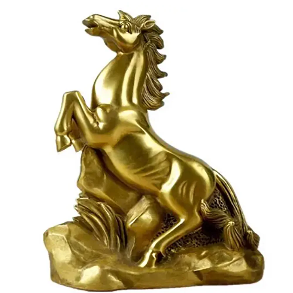 

Медная лошадь, офисное украшение для богатства, Лошадь зодиака, лошадь из чистой меди, успех, украшение для гостиной и дома