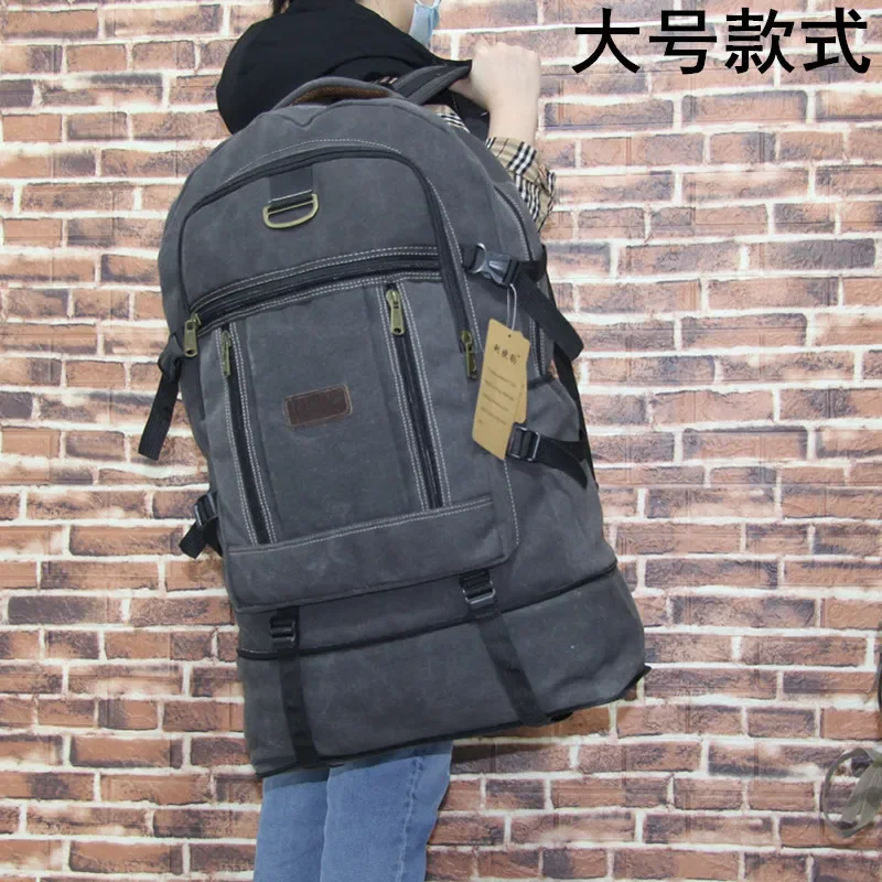 

Urban Minimalist Canvas Backpack with Large Capacity for Business Travel Breathable and Shoulder Bag for Men