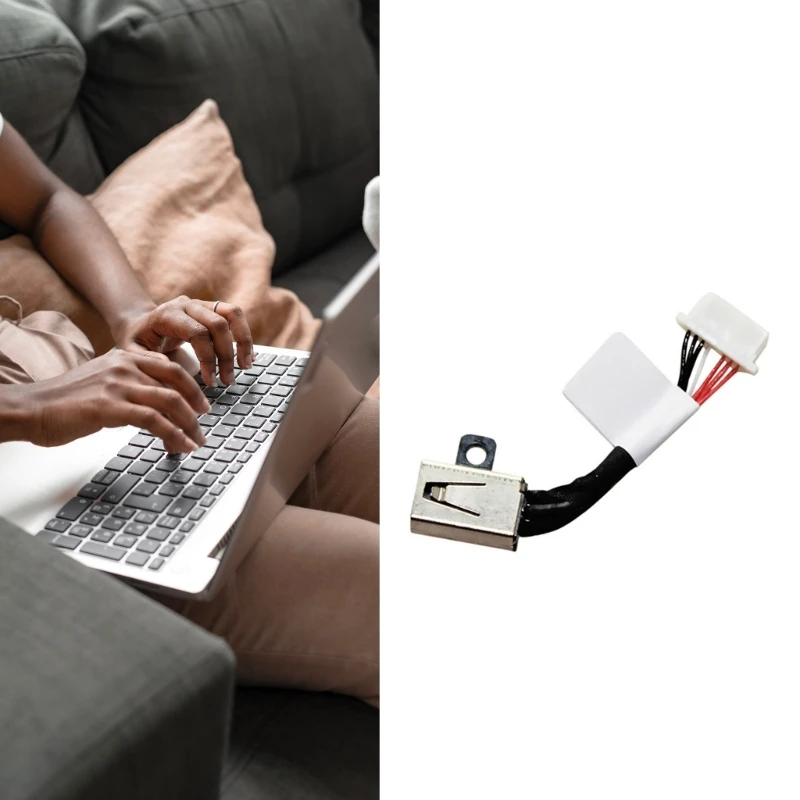 Power Cable Charging Port Harness Cable Replacement for 13 7347 7348 7352 P57G 11 Laptops Accessory