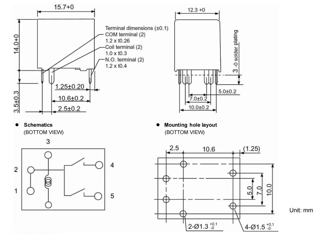 New 53ND10-Y Relay 6 pins