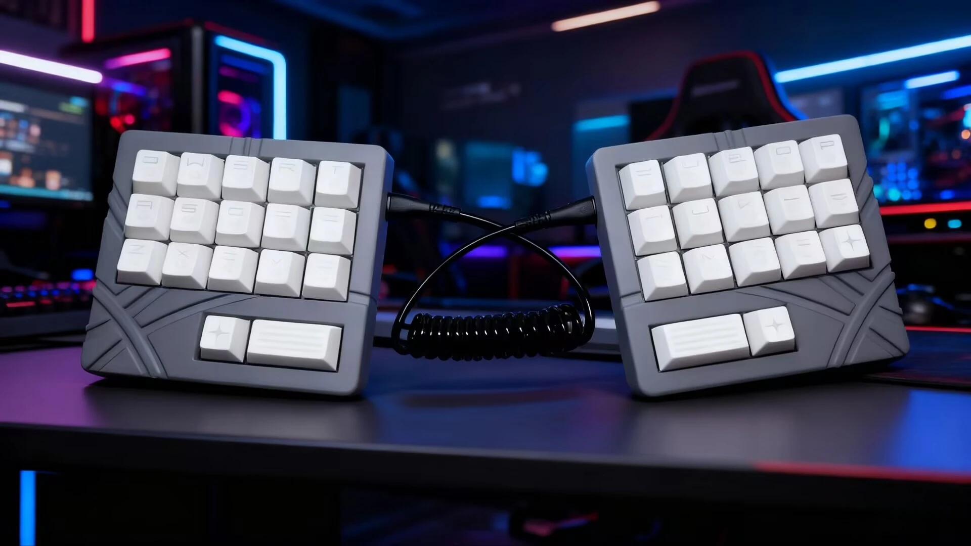 Presale Mini34 Split Keyboard Custom Wired RGB Hot-swap Stm32f103c8t6 Master Control QMK/VIA 3D Printing Shell CNC Positioning