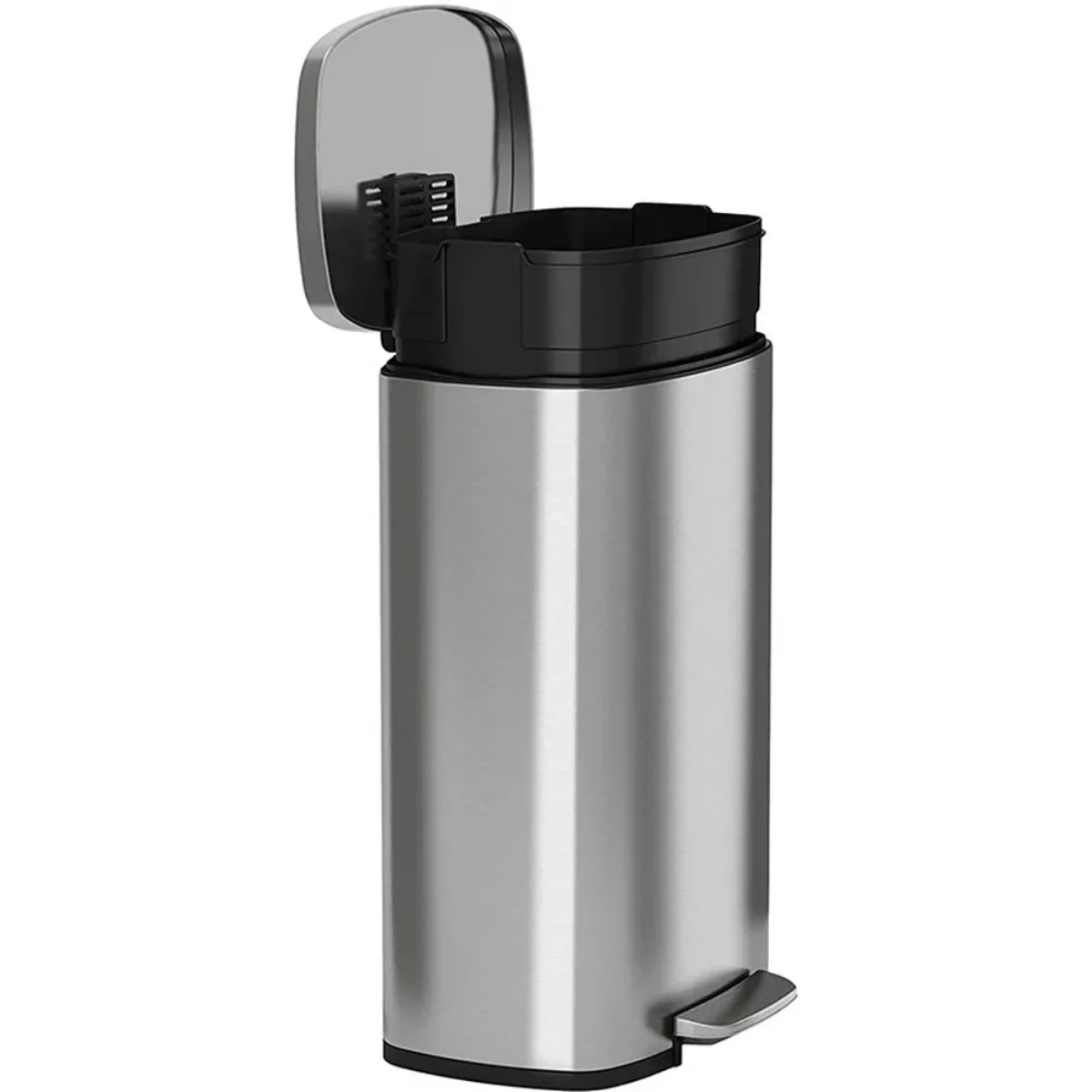 30L/50L Stainless Steel Step Trash Can Pedal Garbage Bin for Kitchen Office Home Silent Storage Bins Kitchen Trash Bin