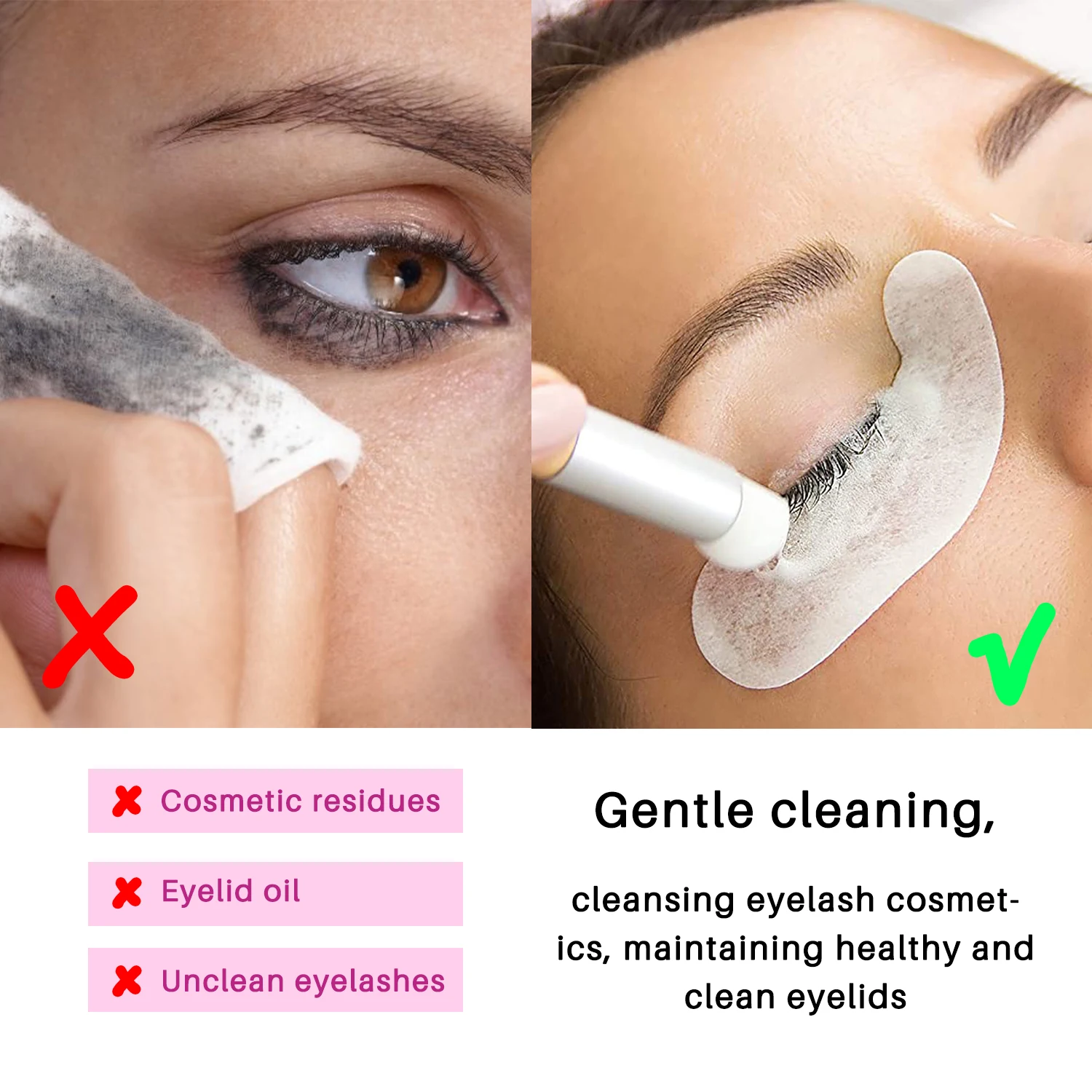 1/3/5PCS แลนทอมแชมพูต่อขนตาโฟม - Eyelash Extension Wash Kit บทวิจารณ์และราคา