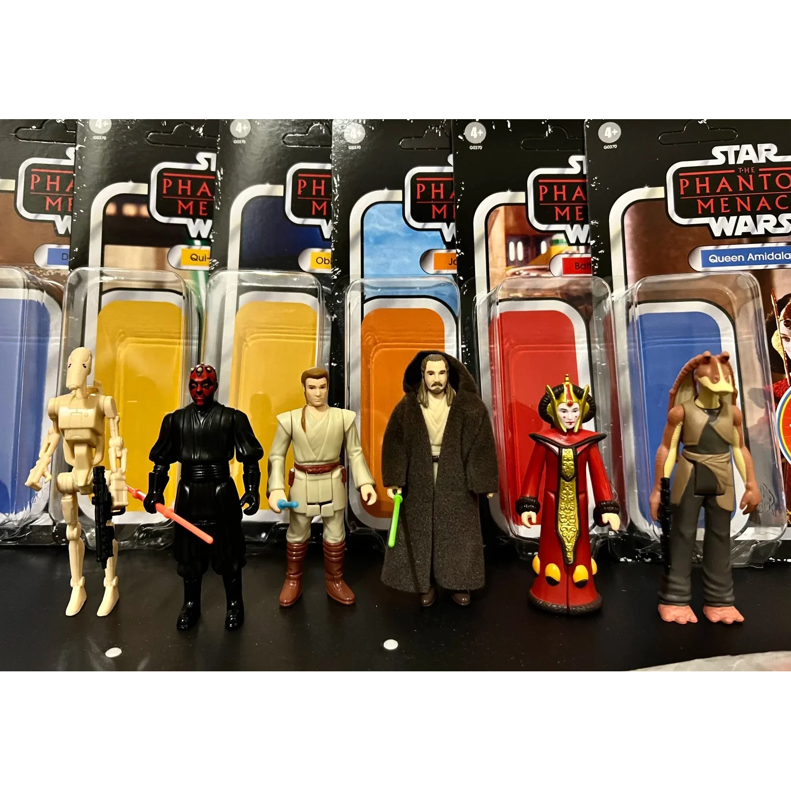 

Star Wars The Phantom Menace Retro Collection 6-Pack Action Figure 3.75-Inch Darth Maul Battle Droid Toy Desk Decor Collect Gift
