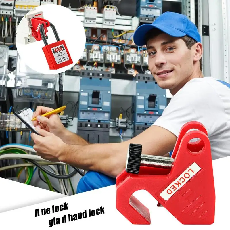 Circuit Breaker Lockout Device Electric Air On-Off Lock Home Distribution Box Lockout Isolation Device เพื่อความปลอดภัยจากโรงงาน