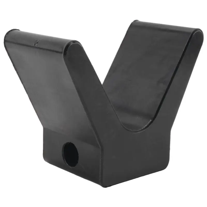 V-Style Boat Trailer Bow Stop Block Trailer Rubber Bow Stop Non Marking Mounting Hole 2 Inch Width 4 Inch V-Span-M54K