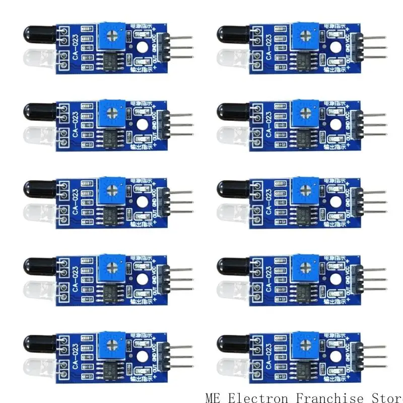 T5EA 10pcs Điện tử thông minh robot Phản chiếu Phản xạ Phot quang mô -đun 3Pin