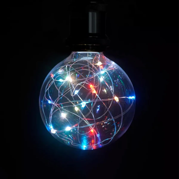 Ampoule LED dégradée, lumière extérieure, fête de mariage, décoration d'intérieur, lampe globe de jardin