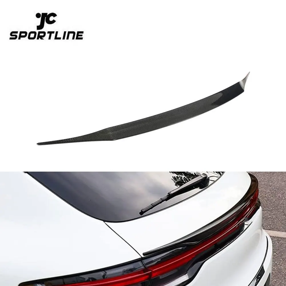 Carbon Fiber Rear Spoiler Wing For Porsche Macan Sport Utility 4-Door 2022-2023