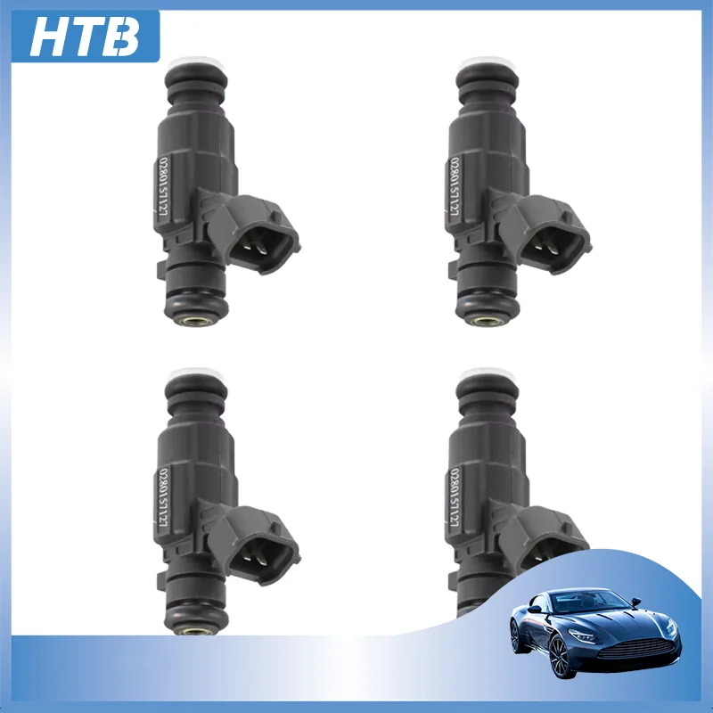 

HTB 4шт. 0280157127 Форсунка топливной форсунки подходит для CITROEN C-Elysée C1 C3 Opel Corsa VAUXHALL PEUGEOT 208 1.2 2012-2019 9676017480