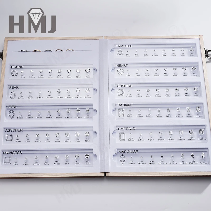 Upgraded Version Tester Tools Gemstones Diamond Tools Size Reference Color Clarity Shape Master Stone Set for Jewelry Making