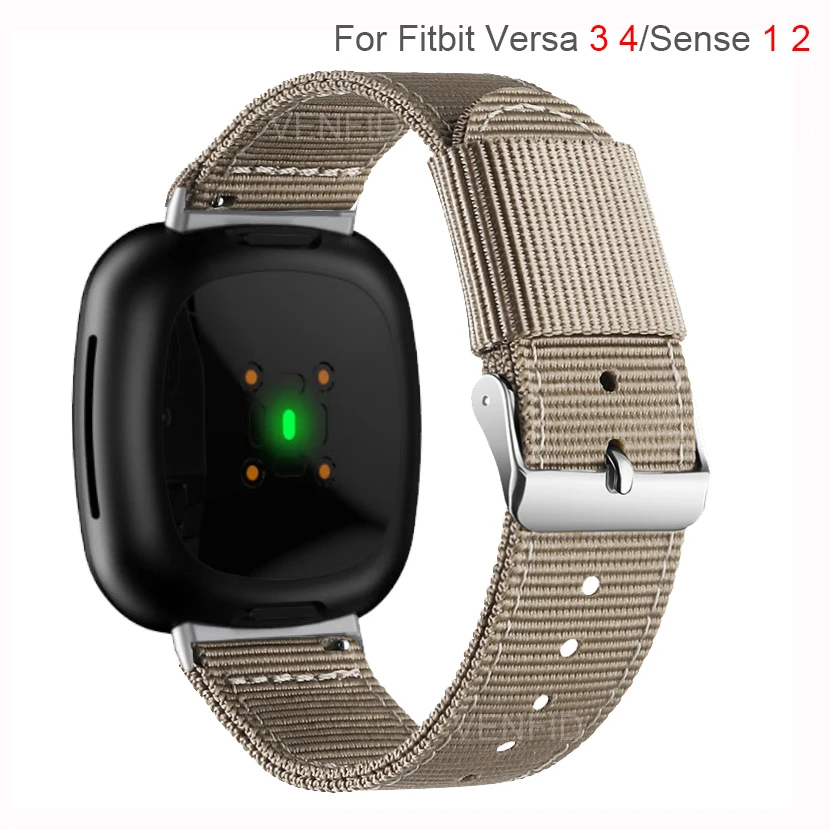 New Nylon Strap For Fitbit Sense 1 2 Sports Fabric Women Men Watch Band Loop For Fitbit Versa 3 4 Bracelet Correa