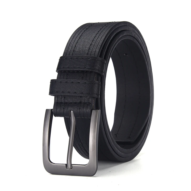 Neue männer Hochwertige PU Leder Gürtel Metall Pin Schnalle Gürtel Freizeit Business Bund Modische Männliche Zubehör Designer Gürtel – Detail 9