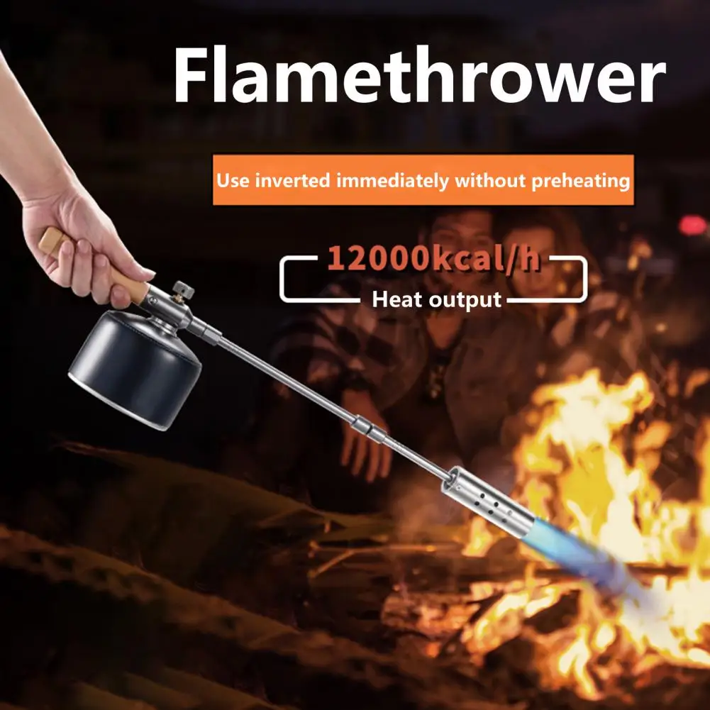 MT-3955 12000kcal/h Torch Flame Thrower 1000-1300 Degree Celsius Stable Temperature Weeding Fires Machine Camping Grass Burner