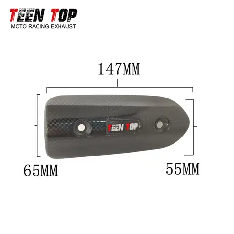 Motorcycle Exhaust Muffler Heat Shield Carbon Fiber Anti scalding Protector Exhaust Anti Heat Guard Cover Universal Pit Bike
