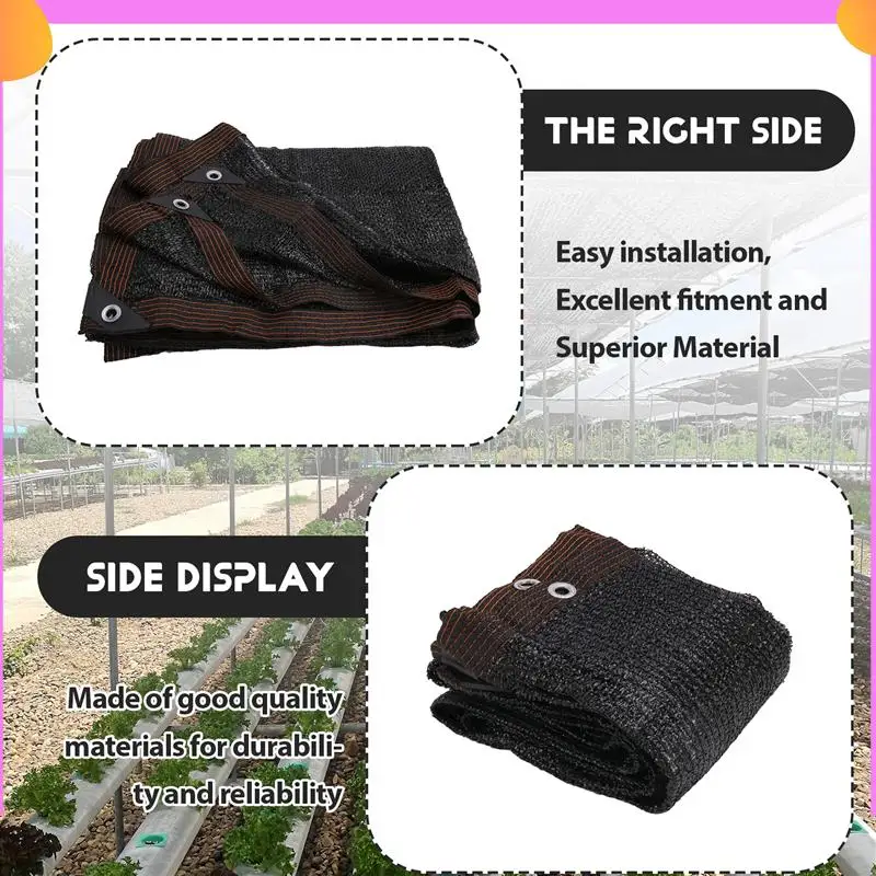 

A23P Sun Mesh Sunblock Outdoor Garden Anti-Uv Sunscreen Shade Sails Sunblock Shade Cloth Net For Plant Greenhouse Car