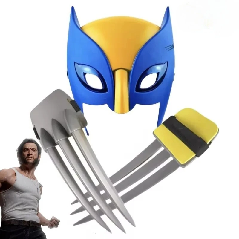 

Супергерой X-Men Росомаха, маска для косплея, наборы аксессуаров, аниме Росомаха, ожерелье, волчьи когти, Хэллоуин, реквизит для косплея, подарки
