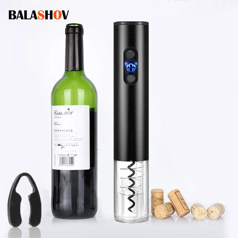 

Electric Wine Opener Rechargeable Automatic Corkscrew Creative Wine Bottle Opener with USB Charging Cable Suit for Home Use