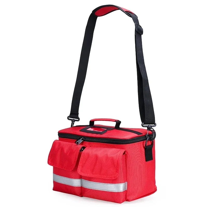 Kit de primeros auxilios de emergencia, estuche para viaje en casa, impermeable, Kit de medicina familiar, hombro, bolsa médica vacía portátil para coche