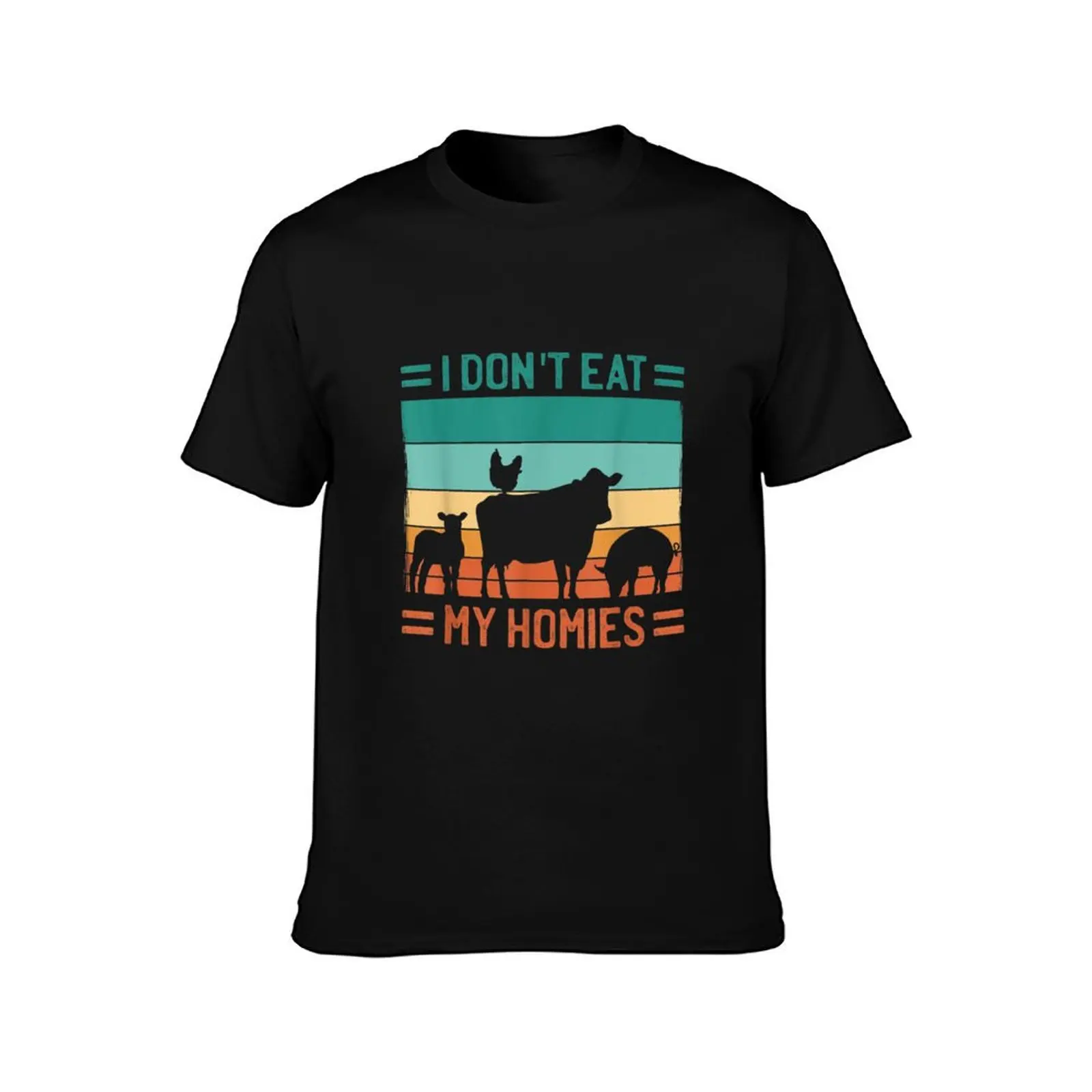I Don't Eat My Homies Vegan T-Shirt t shirt for man 100 percent cotton T-Shirt