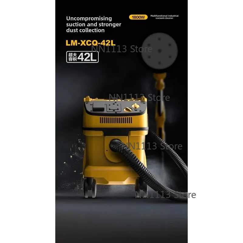 Automatic Drywall Sanding Vacuum Cleaner Machine, High Power, Low Noise for Professional and DIY Projects, 42L