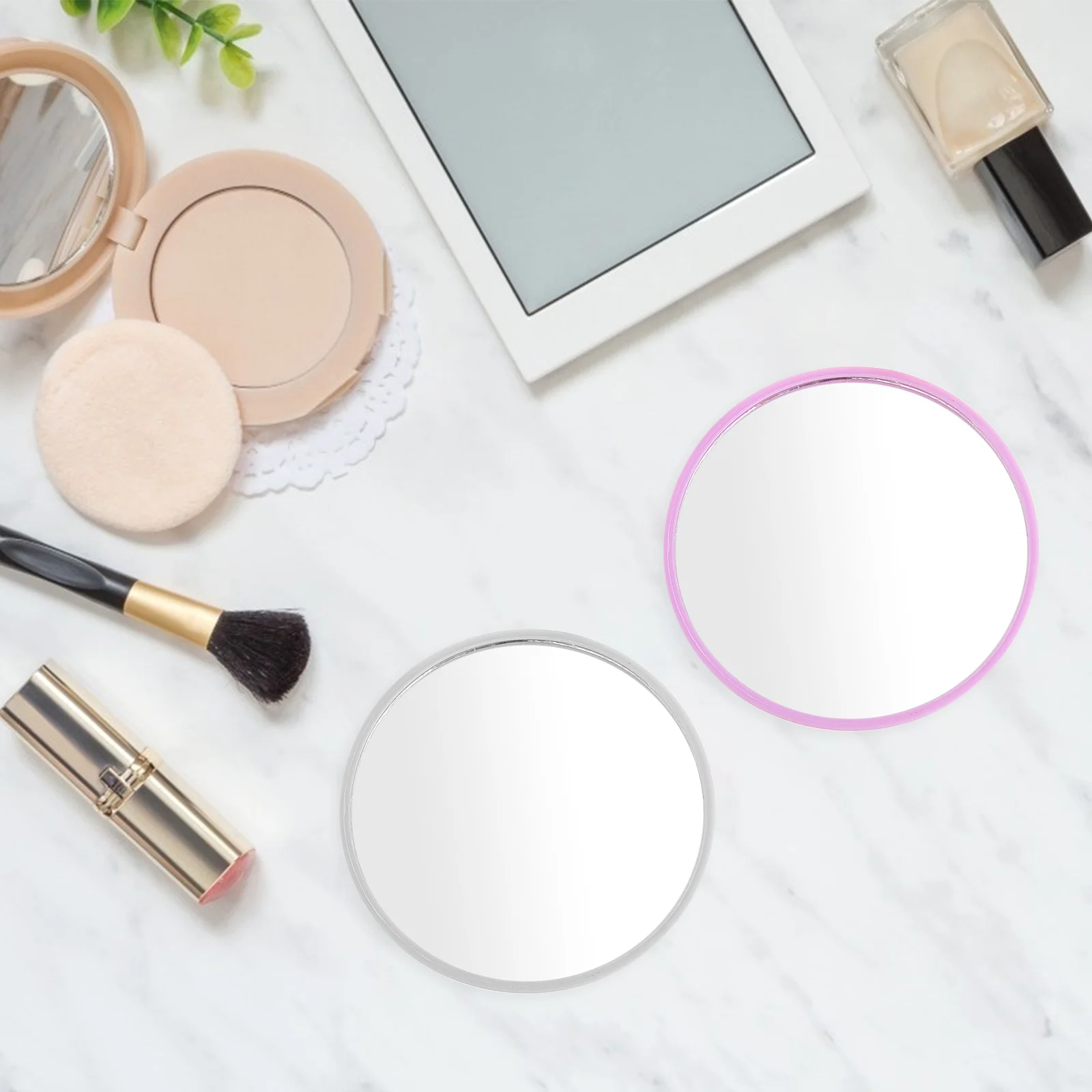 Compact Mirror Bulk, Circular Shaped Pocket Mirror Makeup Mirror for Handbag Folding Purse Mirror, 24 Pack ( and Pattern )