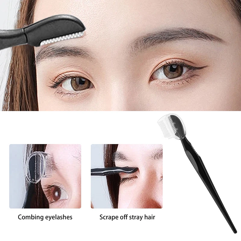 4/5Pcs Eyebrow Cutters Set Eye Brow Trimmer Scissors Comb Face Shaver Hair Removal Razor Tweezers Eyelash Brush Women Makeup