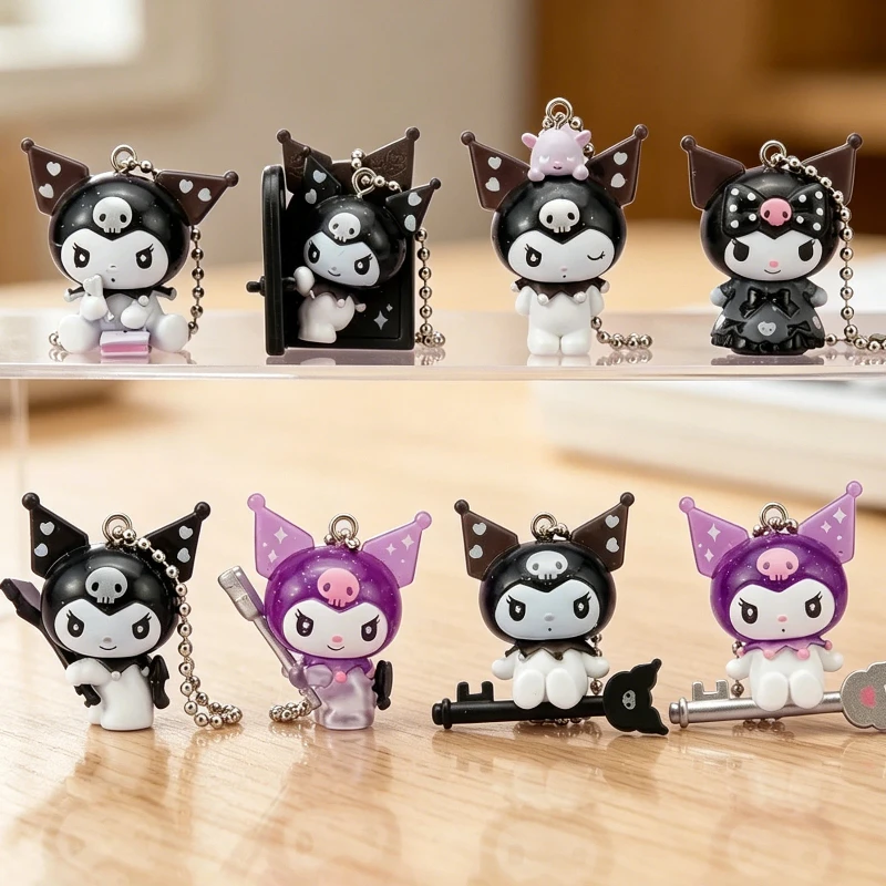 

New Product In Stock 20th Anniversary Kuromi Keychain Blind Box Figurine Desktop Ornament Holiday Surprise Gift For Frinds