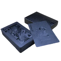 All Black playing cards board games child kids toys Poker Plastic Magic Waterproof deck card game set