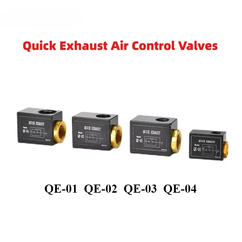 Pneumatic Quick Exhaust Air Control Valves QE-01 QE-02 QE-03 QE-04 1/8