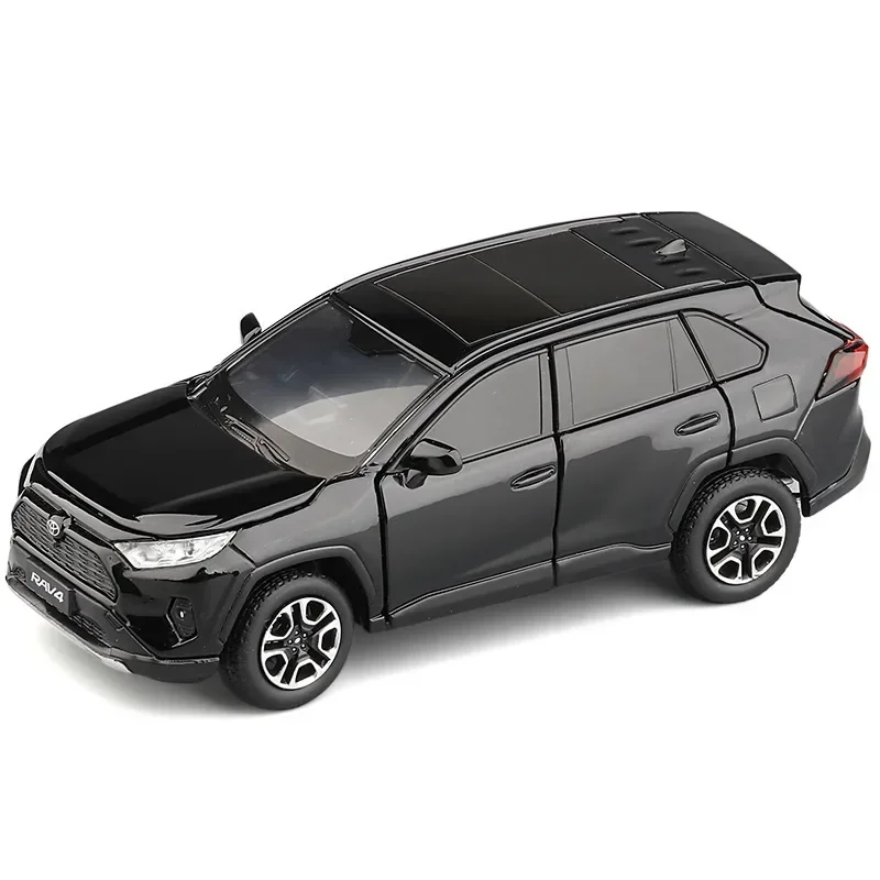 1:32 2020 TOYOTA RAV4 SUV wysoka symulacja odlewany stop metali Model samochodu dźwięk światło wycofać kolekcja zabawek dla dzieci prezenty F404