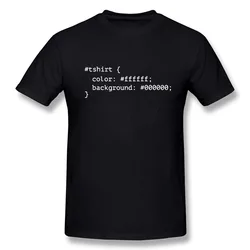 Cotton Unisex T-shirt HTML CSS Joke Black Developer Coder Programmer Sarcasm Web Developer Funny Geek Gift European Size XS-5XL