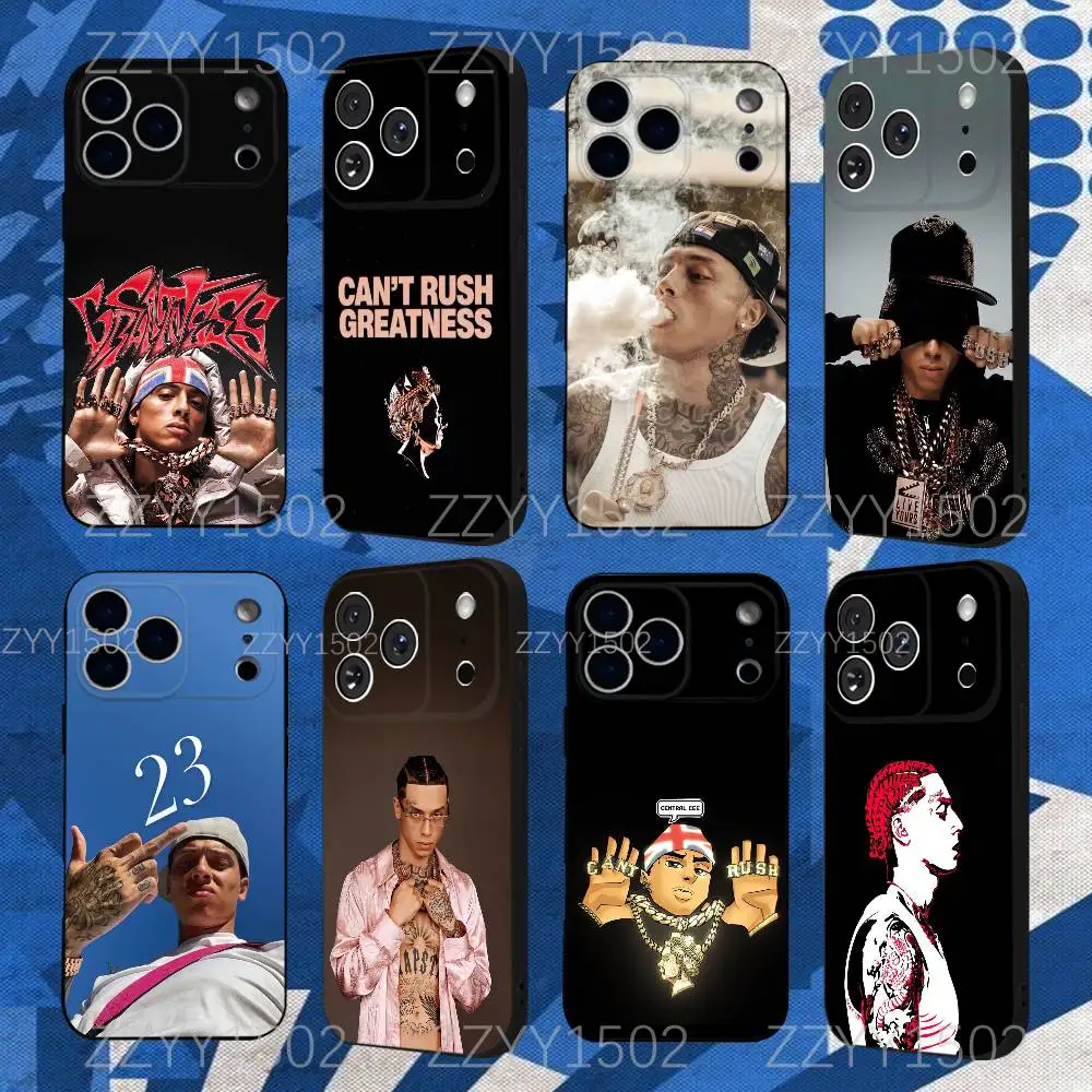 

C-Central Cee CAN'T RUSH GREATNESS Phone Case For iPhone 17,16,15,14,13,12,Pro,Max,Plus,E,SE4,Air,Mini Black Funda Shell