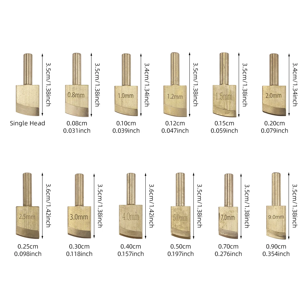 1Pcs Leather Edge Soldering Tips, DIY Replaceable Soldering Iron Tip Suitable for Electric Leather Heat Edge Creaser Machine