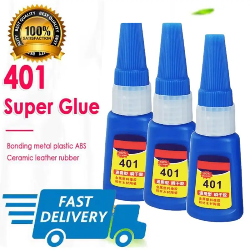 

401 Glue Instant Fast Adhesive 20ML Bottle Stronger Super Glue Multi-Purpose Fix HOT Super Strong Liquid Colorless Adhesive Glue