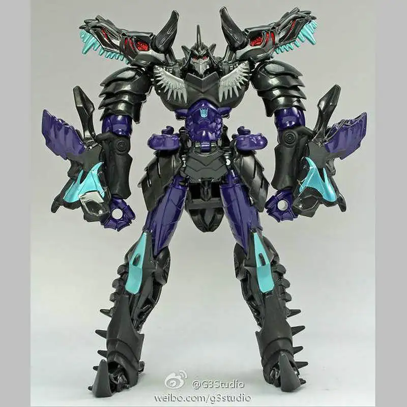 Op voorraad getransformeerd speelgoed Venue Limited Navigator V-klasse machine Dinosaurus Dark Steel Lock Action Figure Collection Gift