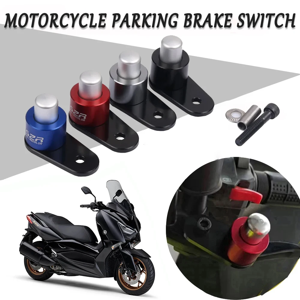 Motorcycle Accessories Brake Lever Parking Button Semi-automatic Lock Switch for HONDA PCX 125 150 160 PCX125 for XMAX 300 NMAX