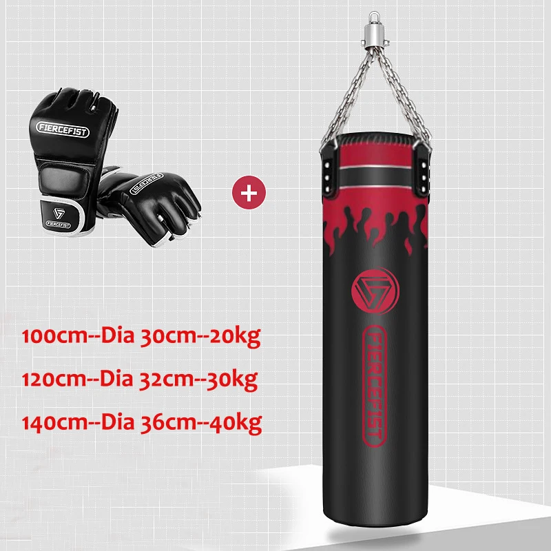 Professional Kickboxing Punching Bags, Taekwondo Bag, Sanda Sandbags for Home Fitness, Boxing Punching Training, 180cm-140cm