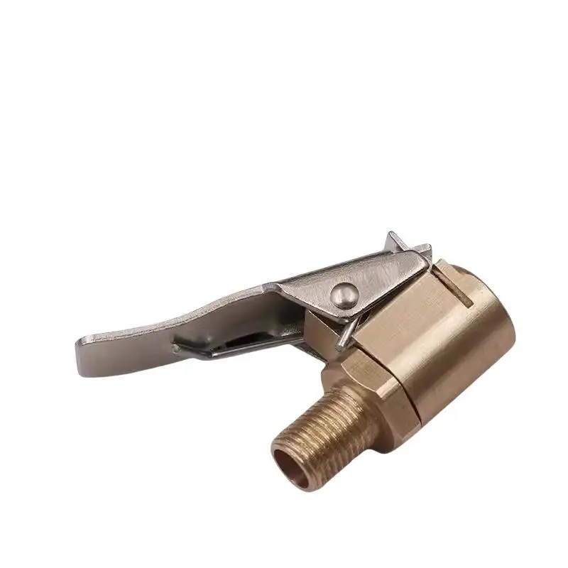 Universeller Messing-Reifenluftanschluss-Adapter mit Verriegelung, Automobilqualität, Schnellbefüllung für Auto-, Motorrad- und Fahrradzubehör – Detail 6