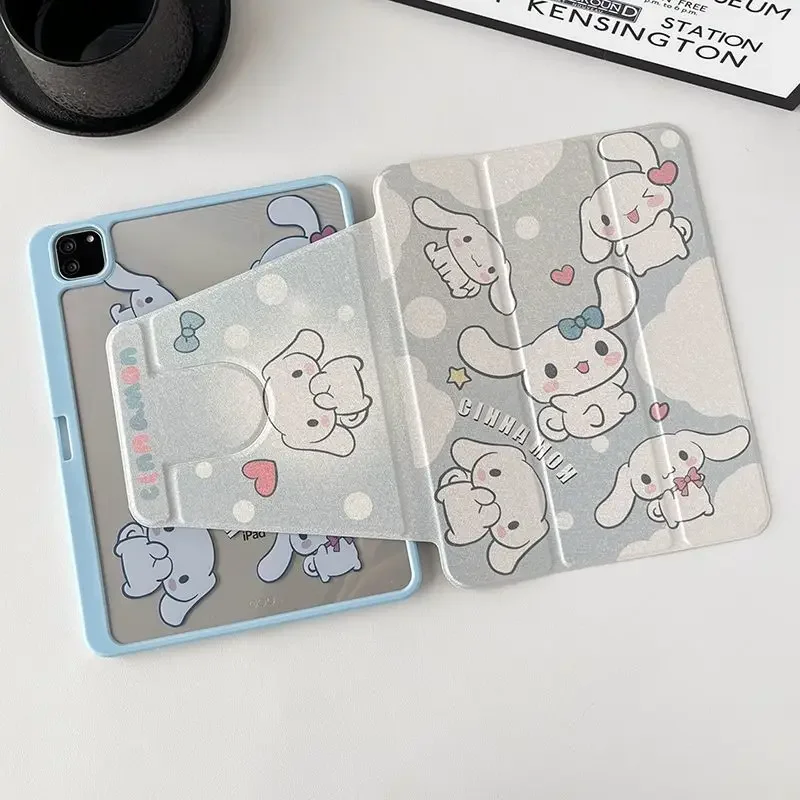 Cute Sanrio Cinnamoroll Tablet Case For iPad Air 4 5 10.9 Pro 2022 11 7th 8th 9th 10th Gen 10.9 5th 6th Mini 6 Protective Cover