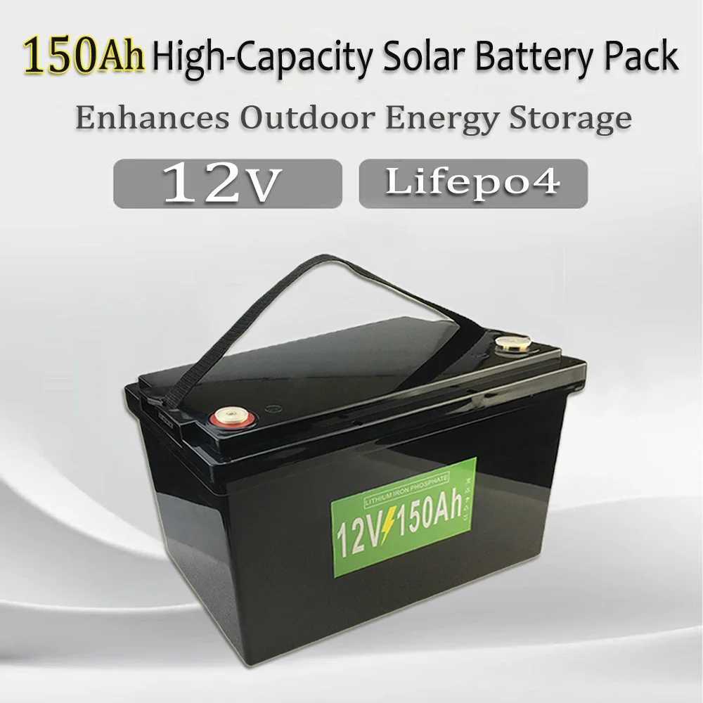 

12V 150AH Special Lifepo4 Battery for RV High Capacity Solar Bed Car Energy Storage Battery Pack